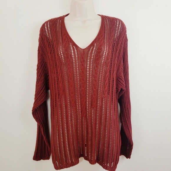 Emanuel Ungaro Sweaters - Emanuel Ungaro Liberte Open Weave Sweater